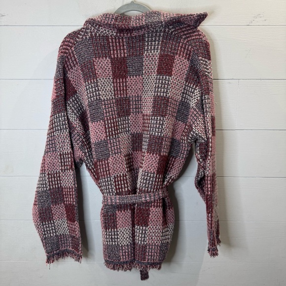 Zara | Women's Tweed Metallic Jacket With Tie Belt Size Small - Picture 6 of 7